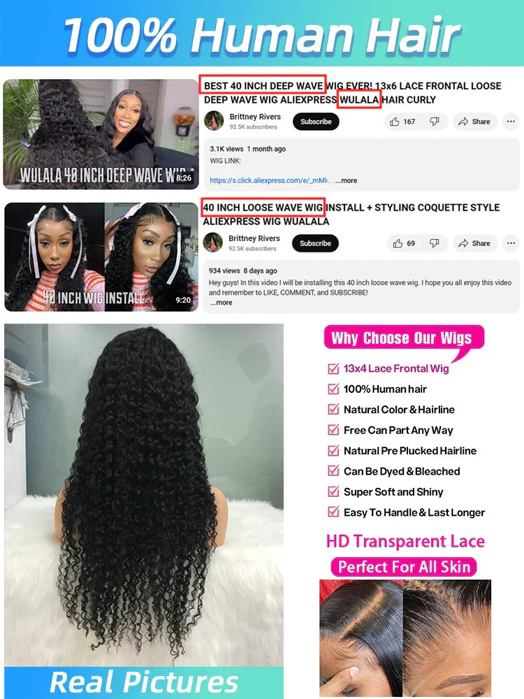 Deep Wave Lace Frontal Wigs