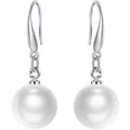 Fashionable Elegant Round Shell Pearl And Pearl Earrings